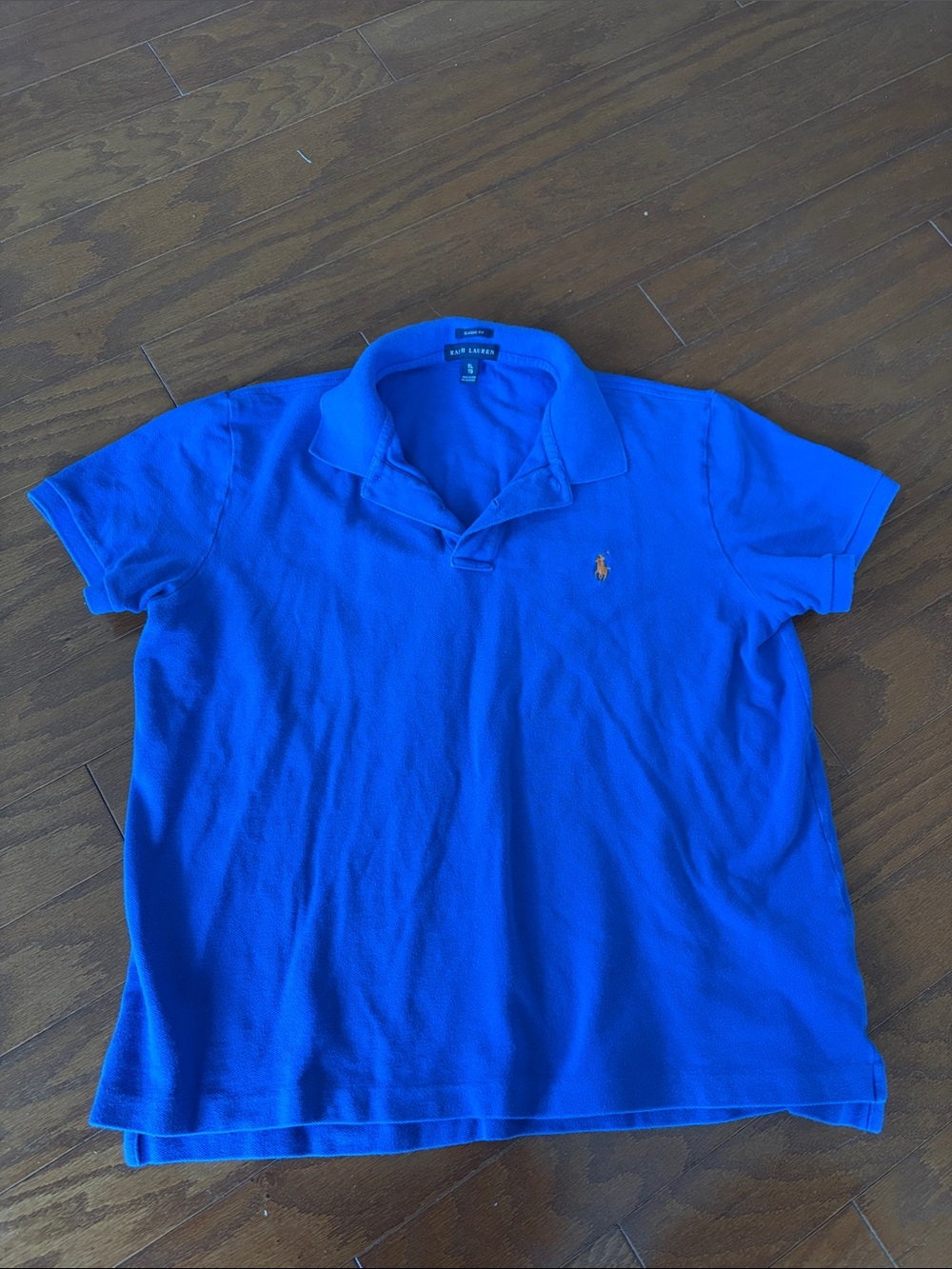 Ralph Lauren Women’s Polo in Vivid Blue with Gold Pony